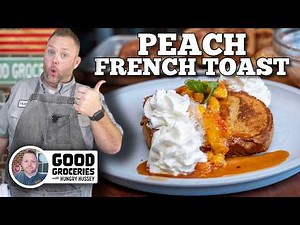 Peach French Toast on the Blackstone Griddle