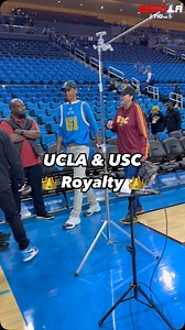 USC & UCLA Royalty in the house for tonight’s matchup 👏 Cheryl and Reggie Miller arrive at Pauley Pavillion. | ESPN Los Angeles