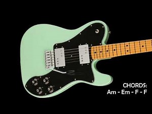 Atmospheric Smooth Guitar Backing Track Jam in A Minor - Am