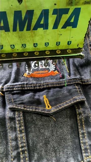 Embroidery on a Denim Jacket | Timelapse