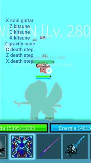 kitsune and death step combo #roblox #bloxfruits