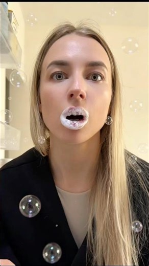 Mouth bubble tutorial #hacks #fun #funnyshorts