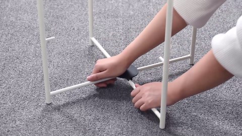 Amazon.com: Amazon Basics Round Storage End Table, Side Table with Cloth Basket, Dusty Pink, 17.7"D x 17.7"W x 18.9"H : Home & Kitchen