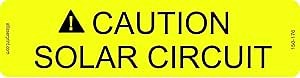 Photovoltaic Labels for PV Solar System_Caution_Solar Circuit_4” X 1”_Pack of 16