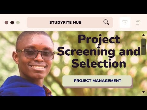 Project screening and selection model 3