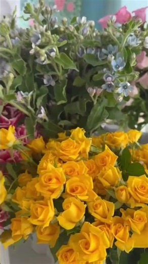 Our flower bar, where guests created their own bouquets at Van Cleef & Arpels