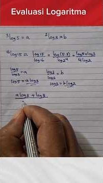 log5 base 3= a dan log 3 base 2 = b maka nilai dari log 15 base 16 #logaritma #matematika