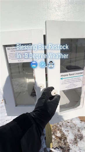 It was a coldddd one today 🥶 but I had a little visitor during my restock so that was cool! I didn’t feel like I brought very much this haul, but with more pricey items I’m unable to do as of large quantities. Either way, I’m grateful everything is being used! 🫶🏼 The laundry detergent and shampoo/conditioner were bought via online coupons from @Walgreens @HotHands Warmers @Febreze @Tide Laundry @Amazon @Walmart #blessingbox#donation#foodpantry#pantryrestock#essentials