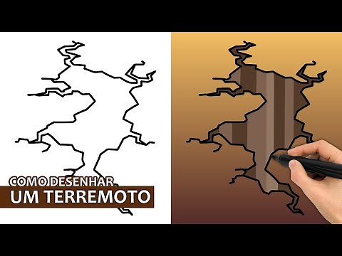 Como Desenhar Um Terremoto | Tutorial De Desenho Passo A Passo Fácil