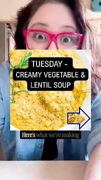 Creamy Vegetable & Lentil Stew for Dinner - Cook with Us! 🥣 #vegan #veganrecipes #soup #stew