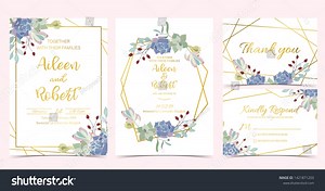 Geometry Wedding Invitation Cactus Leavesvector Birthday Stock Vector (Royalty Free) 1421871203 | Shutterstock