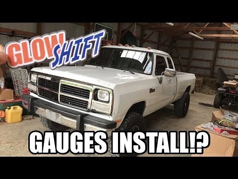INSTALLING GLOWSHIFT GAUGES ON THE FIRST GEN CUMMINS!?!?