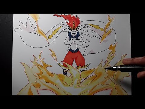 How to draw Gigantamax Cinderace step by step - Pokemon