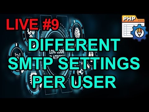PHPRunner V11 SMTP SETTINGS PER USER | XLINESOFT