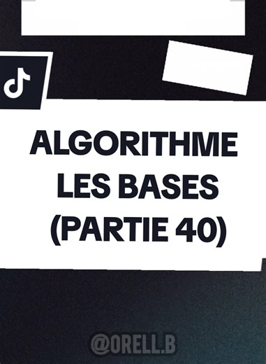ALGORITHME LES BASES (PARTIE 40) Procédures vs Fonction : la valeur cachée révélée ! #ALGORITHMES #PROGRAMATION #informatique #coding #astuce
