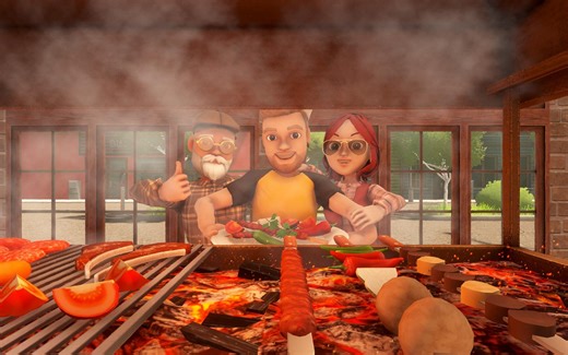 【烤肉餐厅模拟器】橙子·实况无解说版“开一家希望餐厅吧！”。🍳Kebab Chefs/开店/模拟经营/餐厅模拟器/烹饪游戏/装修/联机/土耳其烤肉/甜品店