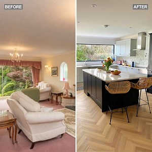 A couple save £30k on a dream open-plan living space with clever room swap hack