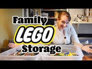REALISTIC and KID-FRIENDLY LEGO storage and organization || Family LEGO collection || mom of 8