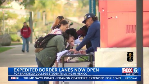 New expedited lanes opens at the border for San Diego students living in Mexico