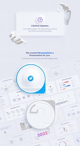Neumorph Powerpoint Template - Batzorig Regzen