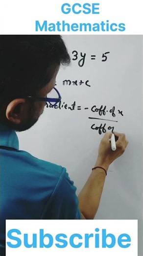 GCSE Mathematics finding gradient without standard form ‪@gcsepointpro‬