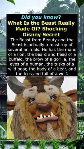 WHAT IS THE BEAST REALLY MADE OF? SHOCKING DISNEY SECRET