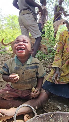 Bushman baby wants meat #bushman #africa #animals #wildanimals #nothingimposibleinthisworld