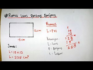 Rumus luas persegi panjang