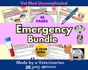 Vet Emergency Notes Vet Tech ER Notes Veterinary Nurse ER Vet Tech Week Gift ER Vet Notes Veterinary Student Nurse Notes Emergency Book Vet - Etsy