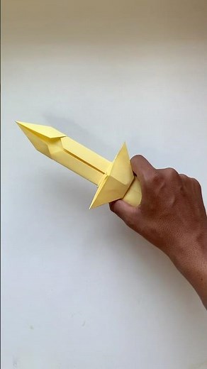 ORIGAMI SWORD TUTORIAL STEP BY STEP - #viral #origami #papercraft #tiktok #shorts #diy #tutorial