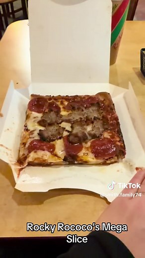 Rocky Rococo’s Mega Slice: A Pizza Experience