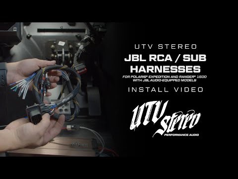 How to Install the Polaris® Xpedition & Ranger 1500 JBL RCA Output Harness from UTV Stereo