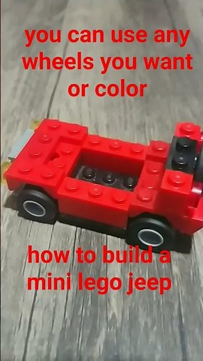 how to build lego jeep