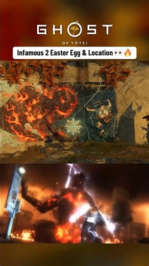 Infamous 2 Easter egg in Ghost of Yotei -get to the shrine and go left after sliding down 2 slopes