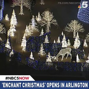 Have you seen the impressive light show at Enchant Christmas? It's near Globe Life Park in Arlington, home of the Texas Rangers. For more ---> http://on.nbcdfw.com/gjoB3M1 | NBC DFW