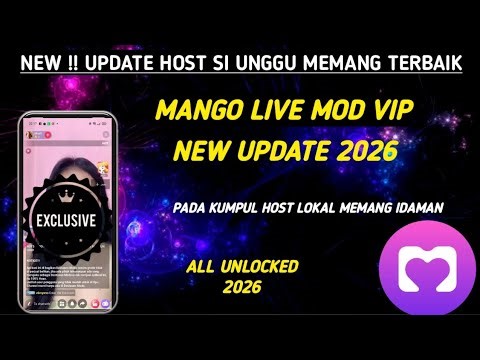 🔴APLIKASI LIVE STREAMING BAR BAR 2026 HOST INDO ~ MANGO LIVE MOD VIP NEW UPDATE ALL UNLOCKED
