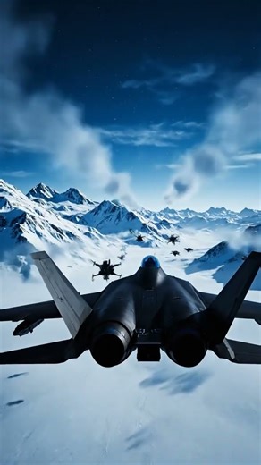 Stealth_interceptor arctic_runway ambush #B2fighter #Ai #Air #Future #Germany #usa #shorts #uk