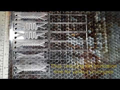 Rapid manufacturing of passive mixing microfludic structures