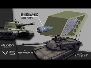Object 268 VS M1 Abrams | Armour Piercing Simulation