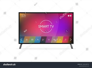 Vector Smart Tv Concept Illustration Flat Stock Vector (Royalty Free) 2492189753 | Shutterstock
