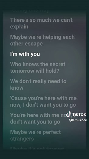 Perfect Strangers Lyrics | Full Song Lyrics with Music Video