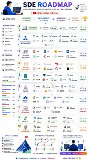 Complete SDE Roadmap 2026 🚀 | Become a Software Engineer from Scratch | DSA + Dev + System Design