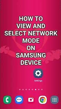 How To View and Select Network Mode on Samsung Device #androidtutorial #mobileguide #tutorial