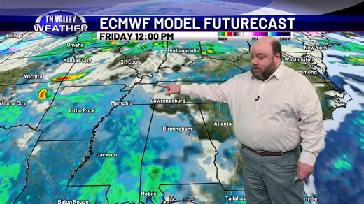 Fred Gossage is in the Tennessee Valley Weather Center on this Tuesday night with a final check of your local weather. This forecast update is brought to you by Lawrenceburg Utility Systems. #tnvalleyweather #weather #tnwx #alwx #mswx | Tennessee Valley Weather