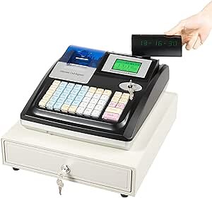 Star Micronics CD4-1416 4 Bill / 5 Coin Choice Series Mini Cash Drawer with 2 Media Slots and Included Cable (14" x 16") - Black