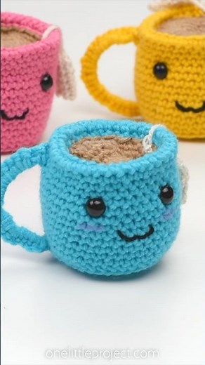 Free Crochet Tea Cup Pattern ☕️ 🧶 😊