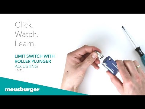 E 6525 limit switch with roller plunger - adjusting