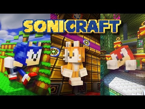 PLAYABLE SONIC AND MANY ZONES!! - sonicraft mod Minecraft