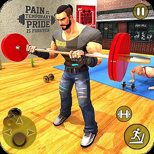 Gym Master 3D Simulator : Body Building Workout Muscle Power Evolution Control
