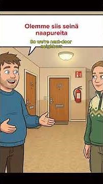 Easy Conversation in Finnish for Beginners (A1-A2) 🇫🇮 Meeting neighbors